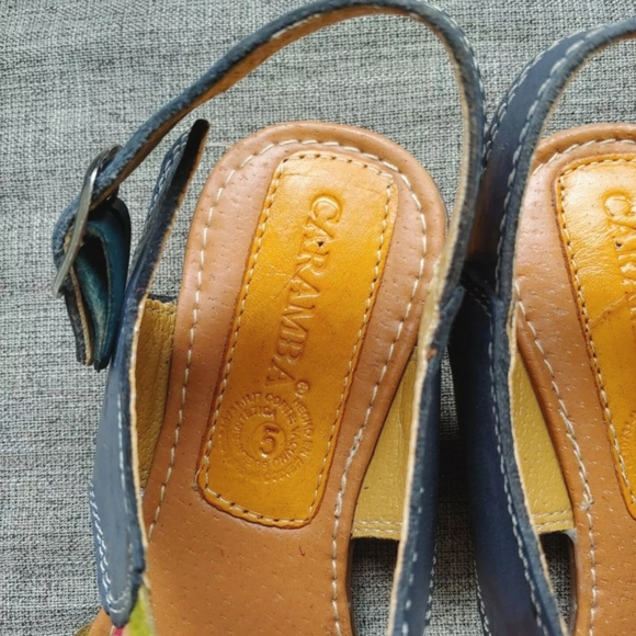Caramba Mexican leather sandals size 8 - Picture 4 of 7